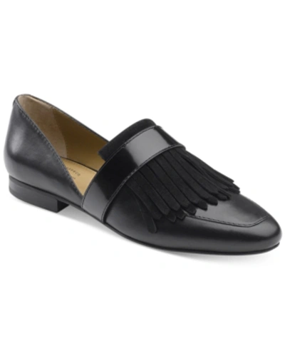 Shop G.h. Bass & Co. Women's Harlow Cutout Loafers Women's Shoes In Black Leather