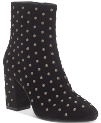 Shop Lucky Brand Women's Wesson Studded Booties Women's Shoes In Black