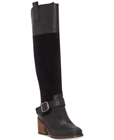 Shop Lucky Brand Women's Kailan Riding Boots Women's Shoes In Black