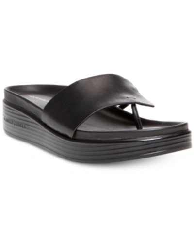 Shop Donald Pliner Fifi Platform Slide Sandals Women's Shoes In Black