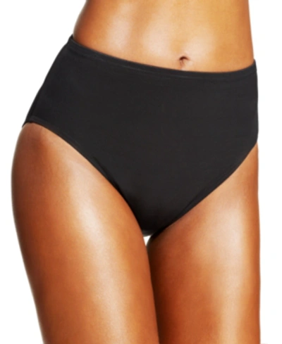 Shop Miraclesuit High-waist Tummy-control Bikini Bottoms In Black