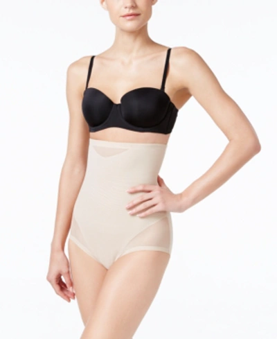 Miraclesuit Women's Extra Firm Tummy-control Sheer Trim High Waist Brief 2785 In Nude- Nude 01