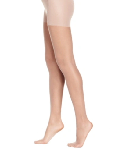 Shop Hue Women's Control Top Silky Sheer Tights Hosiery In Natural- Nude 01