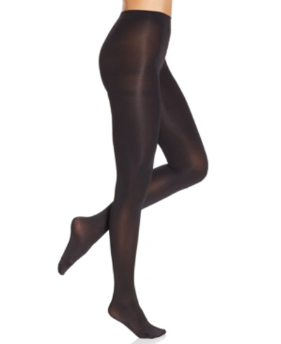 Shop Hue Women's Luster Control Top Tights In Black
