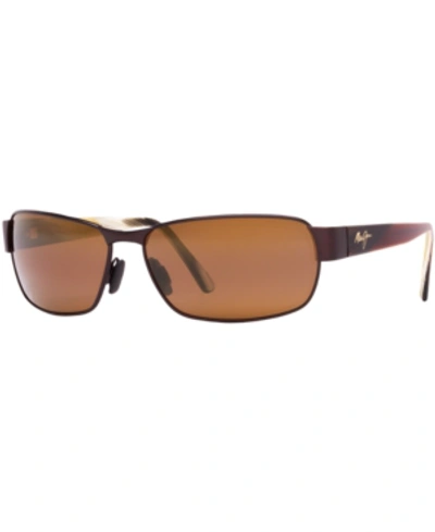 Shop Maui Jim Polarized Black Coral Polarized Sunglasses, 249 In Black/bronze