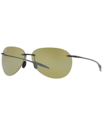 Shop Maui Jim Sugar Beach Polarized Sunglasses, 421 In Grey/yellow Polar