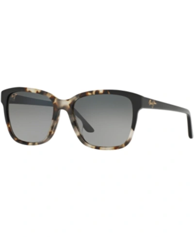 Shop Maui Jim Polarized Moonbow Sunglasses, 726 In Black Grey Tortoise/grey Polarized