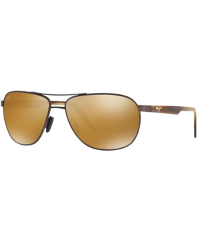 Shop Maui Jim Polarized Sunglasses, 728 Castles In Brown/bronze Mirror Polar