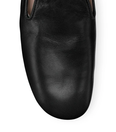 Shop Stuart Weitzman The Myguy In Black Medium-shine Leather