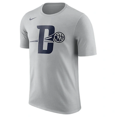 Shop Nike Men's Detroit Pistons Nba Dry City T-shirt, Grey
