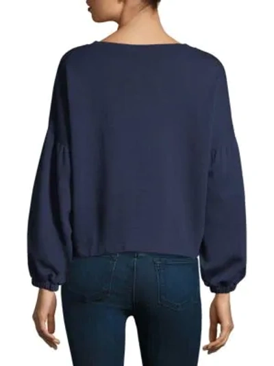 Shop Parker Berniece Embroidered Pullover In Night