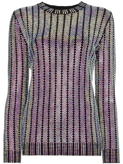 Gucci crystal hotsell embroidered ribbed sweater