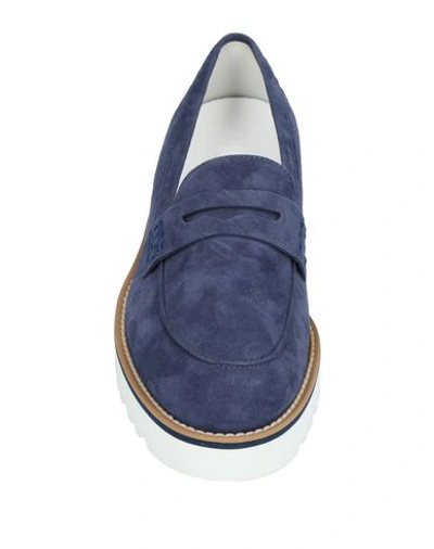Shop Hogan Loafers In Blue