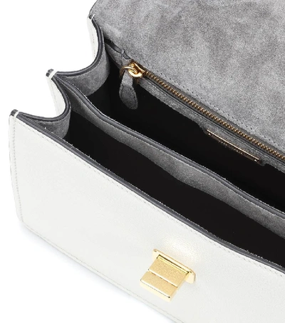Shop Miu Miu Leather Shoulder Bag In White