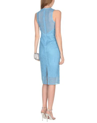 Shop Diane Von Furstenberg 3/4 Length Dresses In Sky Blue
