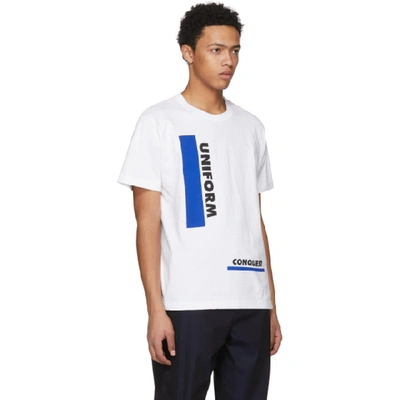 Shop Sacai White Uniform Conquest T-shirt In 101 White