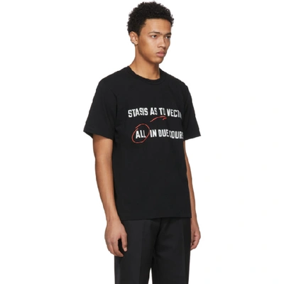 Shop Sacai Black Stasis As To Vector T-shirt In 801 Blk Wht
