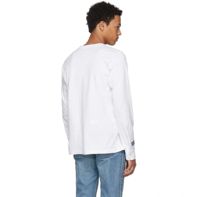 Shop Sacai White Long Sleeve Uniform Conquest T-shirt In 101 White