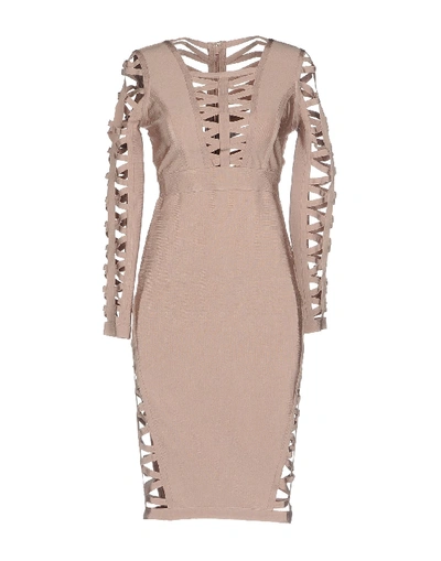 Shop Wow Couture Knee-length Dress In Pink