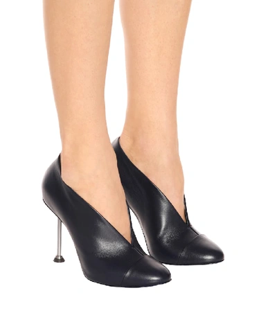 Shop Victoria Beckham Pin Leather Pumps In Blue