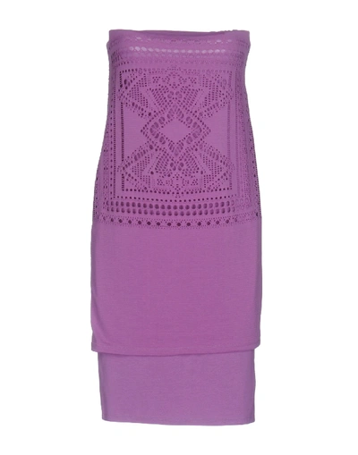 Shop Guess Short Dress In Light Purple