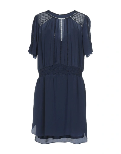 Shop Karen Millen Short Dresses In Dark Blue