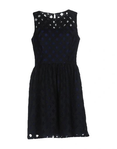 Shop Karen Millen Short Dresses In Dark Blue