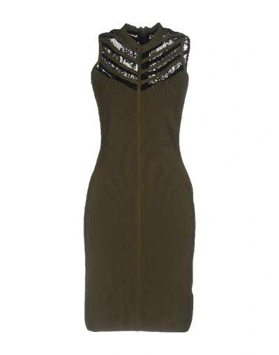 Shop Guess Short Dresses In Military Green