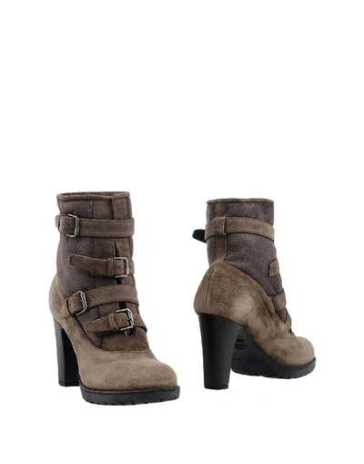 Shop Alberto Guardiani Ankle Boot In Khaki