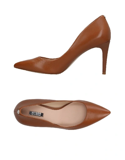 Shop Guess Pump In Brown
