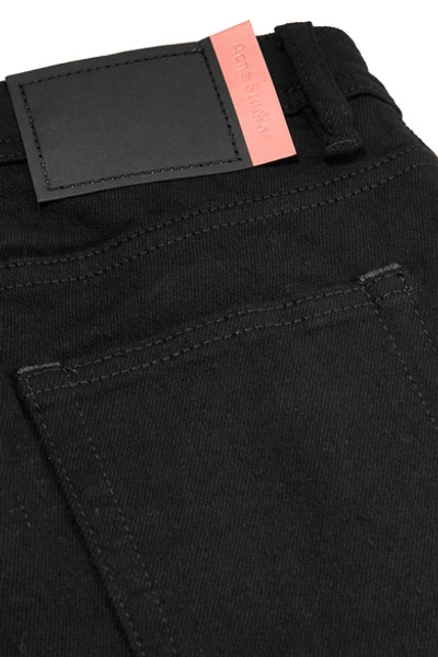 Shop Acne Studios Peg High-rise Skinny Jeans In Black