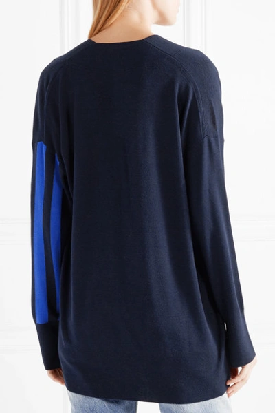Shop Rag & Bone Grace Wrap-effect Merino Wool Sweater