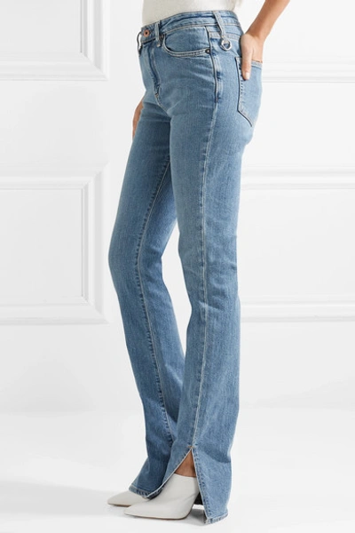 Shop Simon Miller W009 Lowry Mid-rise Skinny Jeans In Mid Denim