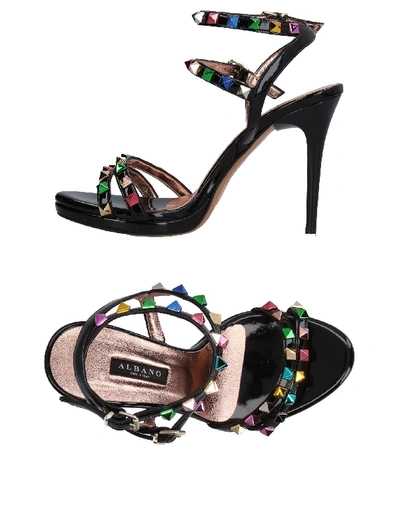 Shop Albano Sandals In Black