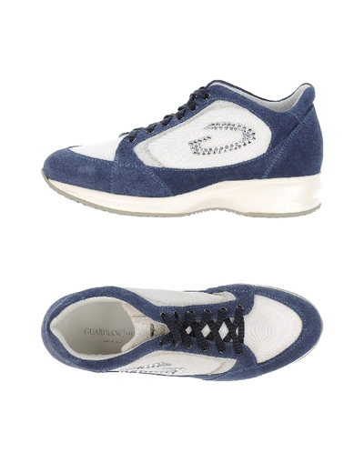 Shop Alberto Guardiani Sneakers In Blue
