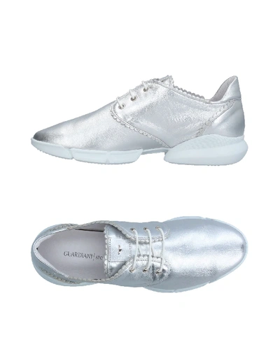 Shop Alberto Guardiani Sneakers In Silver