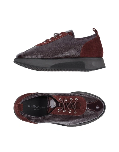 Shop Alberto Guardiani Sneakers In Deep Purple