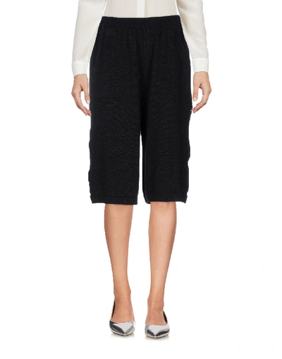 Shop Chiara Bertani Cropped Pants & Culottes In Black