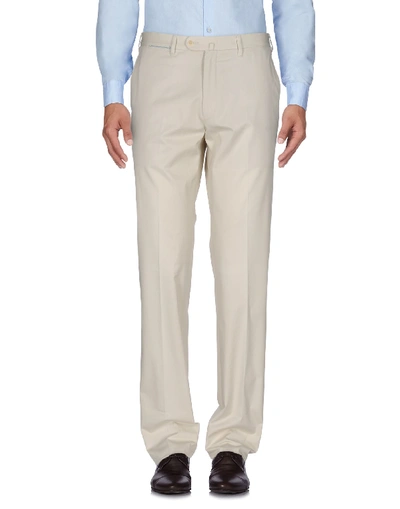 Shop Valentini Casual Pants In Ivory
