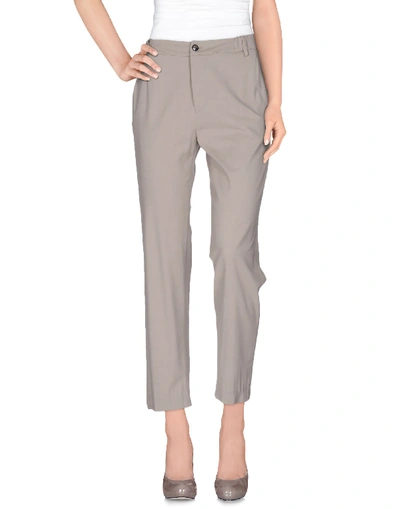Shop True Tradition Woman Pants Grey Size 10 Viscose, Silk, Elastane