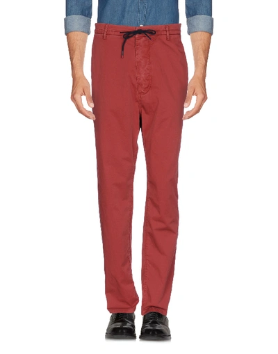 Shop Antony Morato Pants In Brick Red