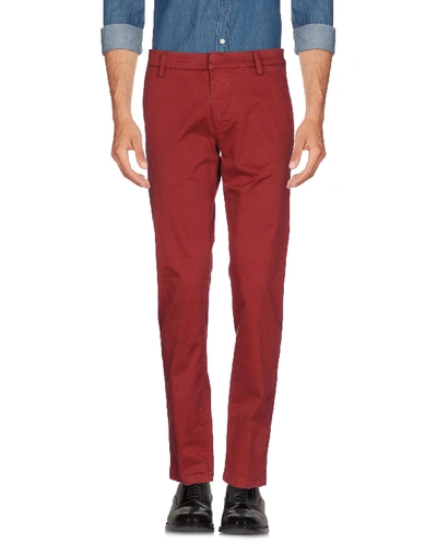 Shop Antony Morato Casual Pants In Brick Red