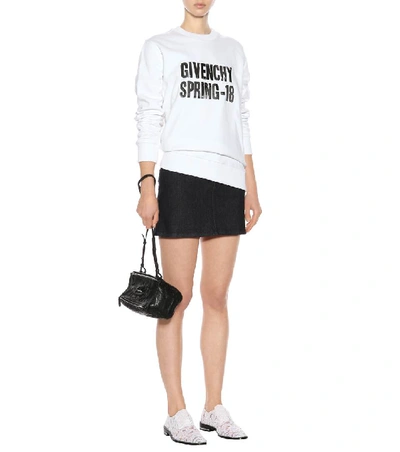 Shop Givenchy Appliquéd Cotton-jersey Sweatshirt