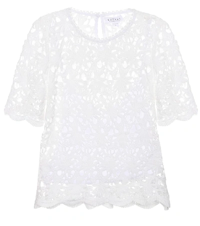 Shop Velvet Kaylee Cotton Lace Top In White
