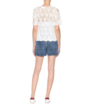 Shop Velvet Kaylee Cotton Lace Top In White