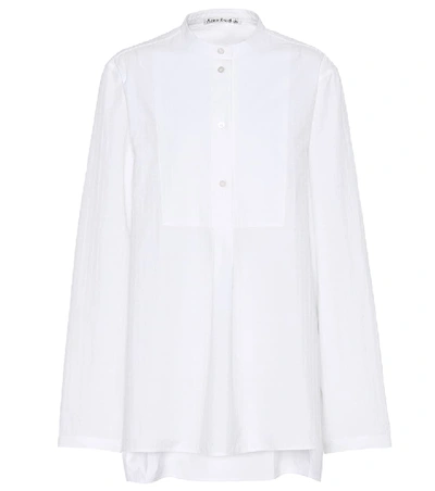 Shop Acne Studios Lysanne Cotton-piqué Shirt In White