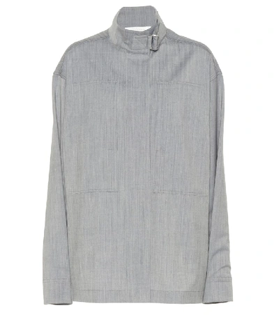Shop Victoria Beckham Wool Top In Grey