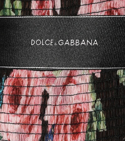 Shop Dolce & Gabbana Floral-printed Silk Gown