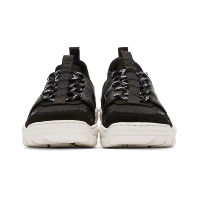 Shop Ami Alexandre Mattiussi Black Neoprene And Leather Lucky 9 Sneakers In 001 Black