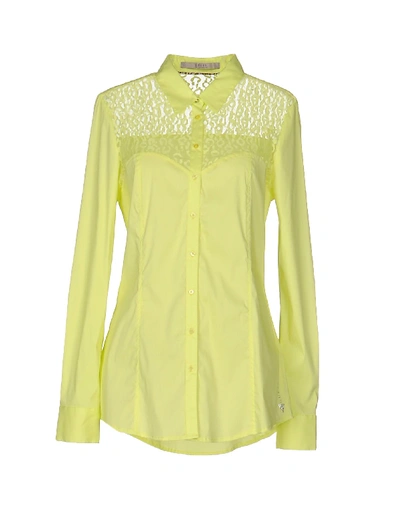 Shop Guess Shirts In Acid Green